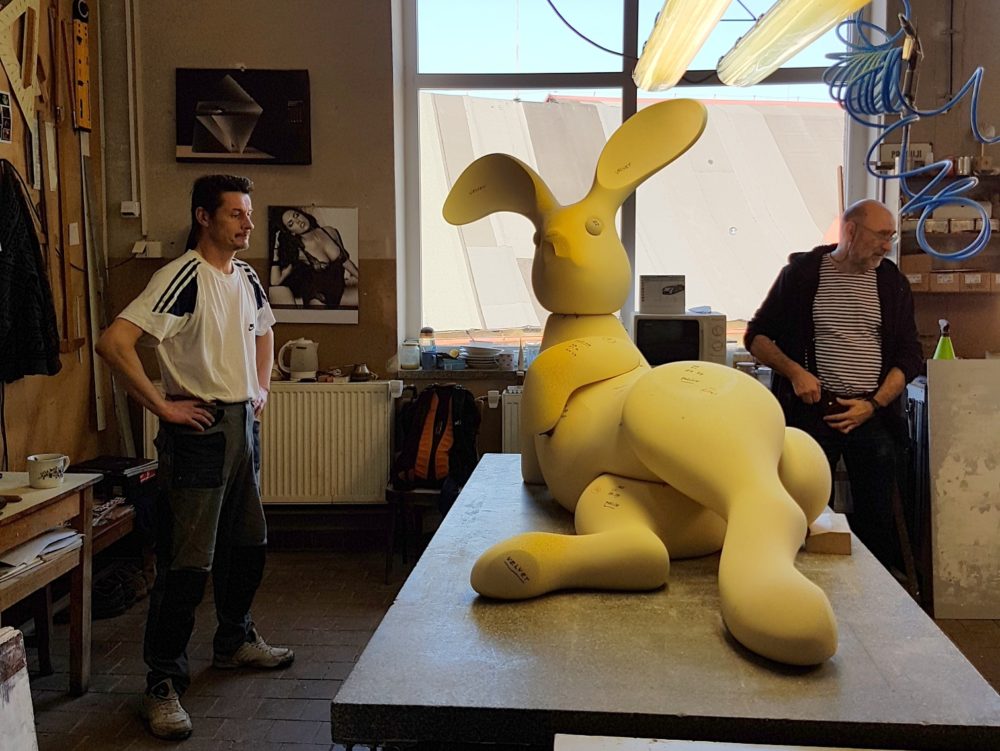 Discussing Bunny production with Robert Husek and Zdenek Lhotsky in studio Lhosky